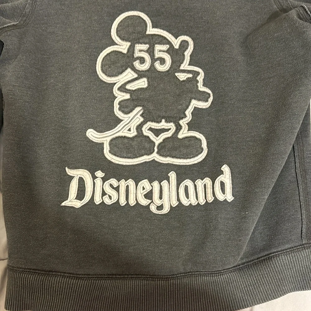 Disney 55th Anniversary Mickey Mouse Hoodie - Grey Sweatshirt Fur Disneyland